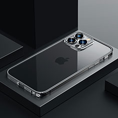 Coque Bumper Luxe Metal et Plastique Etui Housse QC4 pour Apple iPhone 13 Pro Max Noir