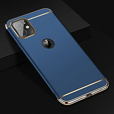 Coque Bumper Luxe Metal et Plastique Etui Housse T01 pour Apple iPhone 11 Bleu