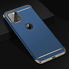 Coque Bumper Luxe Metal et Plastique Etui Housse T01 pour Apple iPhone 11 Pro Bleu