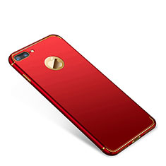 Coque Bumper Luxe Metal et Plastique Etui Housse T01 pour Apple iPhone 7 Plus Rouge