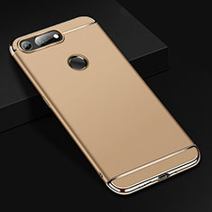 Coque Bumper Luxe Metal et Plastique Etui Housse T01 pour Huawei Honor V20 Or