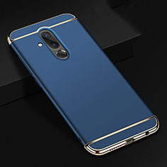 Coque Bumper Luxe Metal et Plastique Etui Housse T01 pour Huawei Mate 20 Lite Bleu