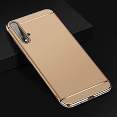 Coque Bumper Luxe Metal et Plastique Etui Housse T01 pour Huawei Nova 5 Pro Or