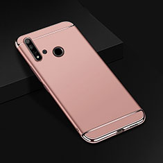 Coque Bumper Luxe Metal et Plastique Etui Housse T01 pour Huawei Nova 5i Or Rose