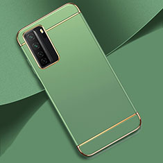 Coque Bumper Luxe Metal et Plastique Etui Housse T01 pour Huawei Nova 7 SE 5G Cyan