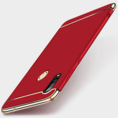 Coque Bumper Luxe Metal et Plastique Etui Housse T01 pour Huawei P30 Lite XL Rouge