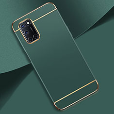 Coque Bumper Luxe Metal et Plastique Etui Housse T01 pour Oppo A52 Vert