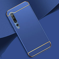 Coque Bumper Luxe Metal et Plastique Etui Housse T01 pour Xiaomi Mi 10 Pro Bleu