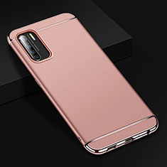 Coque Bumper Luxe Metal et Plastique Etui Housse T02 pour Oppo Find X2 Lite Or Rose