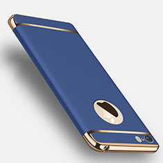 Coque Bumper Luxe Metal et Plastique F02 pour Apple iPhone SE Bleu
