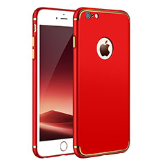 Coque Bumper Luxe Metal et Plastique pour Apple iPhone 6S Plus Rouge