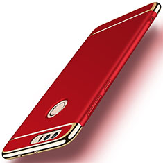 Coque Bumper Luxe Metal et Plastique pour Huawei Honor 8 Rouge