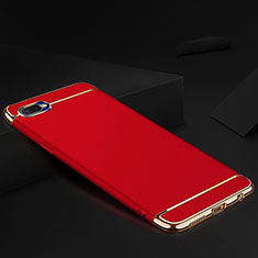 Coque Bumper Luxe Metal et Silicone Etui Housse M02 pour Oppo R15X Rouge