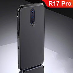 Coque Bumper Luxe Metal et Silicone Etui Housse M02 pour Oppo R17 Pro Noir