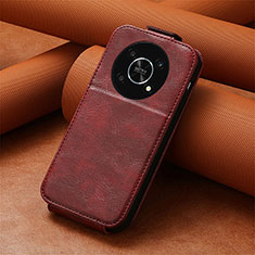 Coque Clapet Portefeuille Cuir S01D pour Huawei Honor Magic4 Lite 5G Rouge