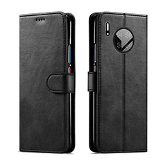 Coque Clapet Portefeuille Livre Cuir L01 pour Huawei Mate 30 5G Noir