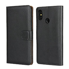 Coque Clapet Portefeuille Livre Cuir L01 pour Xiaomi Mi 8 Noir