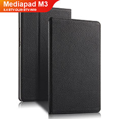 Coque Clapet Portefeuille Livre Cuir L02 pour Huawei Mediapad M3 8.4 BTV-DL09 BTV-W09 Noir