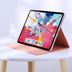 Coque Clapet Portefeuille Livre Cuir L03 pour Apple iPad Pro 11 (2018) Rose