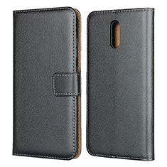 Coque Clapet Portefeuille Livre Cuir pour Nokia 2.3 Noir