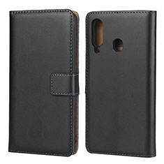 Coque Clapet Portefeuille Livre Cuir pour Samsung Galaxy M40 Noir