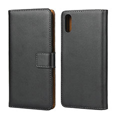 Coque Clapet Portefeuille Livre Cuir pour Sony Xperia L3 Noir