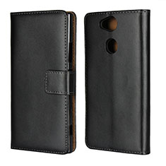 Coque Clapet Portefeuille Livre Cuir pour Sony Xperia XA2 Plus Noir