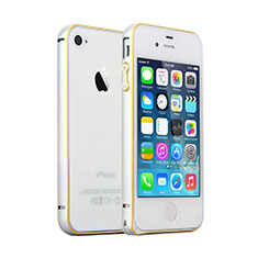 Coque Contour Luxe Aluminum Metal pour Apple iPhone 4S Argent