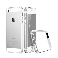 Coque Contour Luxe Aluminum Metal pour Apple iPhone 5S Argent