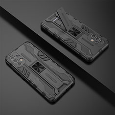 Coque Contour Silicone et Plastique Housse Etui Mat avec Aimant Magnetique Support T02 pour Samsung Galaxy A32 5G Noir