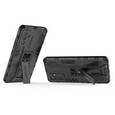 Coque Contour Silicone et Plastique Housse Etui Mat avec Aimant Magnetique Support T02 pour Samsung Galaxy S23 FE 5G Noir