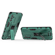 Coque Contour Silicone et Plastique Housse Etui Mat avec Aimant Magnetique Support T02 pour Samsung Galaxy S23 FE 5G Vert