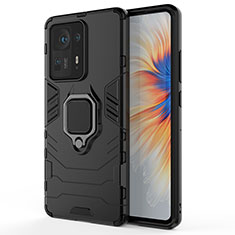 Coque Contour Silicone et Plastique Housse Etui Mat avec Magnetique Support Bague Anneau KC1 pour Xiaomi Mi Mix 4 5G Noir