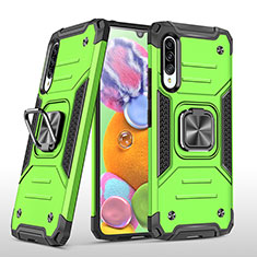 Coque Contour Silicone et Plastique Housse Etui Mat avec Magnetique Support Bague Anneau MQ1 pour Samsung Galaxy A90 5G Vert