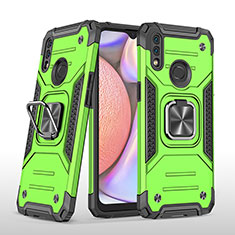 Coque Contour Silicone et Plastique Housse Etui Mat avec Magnetique Support Bague Anneau MQ1 pour Samsung Galaxy M01s Vert