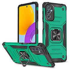 Coque Contour Silicone et Plastique Housse Etui Mat avec Magnetique Support Bague Anneau MQ1 pour Samsung Galaxy M52 5G Vert Nuit