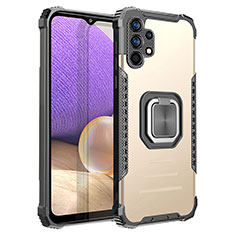 Coque Contour Silicone et Plastique Housse Etui Mat avec Magnetique Support Bague Anneau ZJ2 pour Samsung Galaxy A32 4G Or