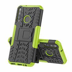 Coque Contour Silicone et Plastique Housse Etui Mat avec Support A02 pour Huawei Honor 9C Vert