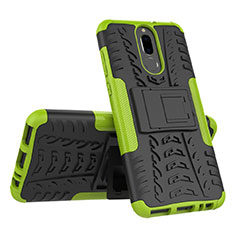 Coque Contour Silicone et Plastique Housse Etui Mat avec Support A02 pour Huawei Nova 2i Vert