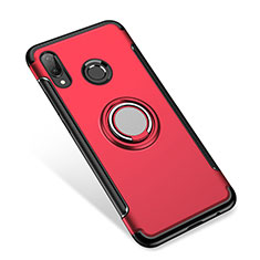 Coque Contour Silicone et Plastique Housse Etui Mat avec Support Bague Anneau pour Huawei Nova 3i Rouge