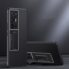 Coque Contour Silicone et Plastique Housse Etui Mat avec Support JB1 pour Vivo X70 Pro+ Plus 5G Noir