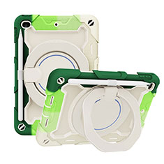 Coque Contour Silicone et Plastique Housse Etui Mat avec Support L03 pour Apple iPad Mini 4 Vert