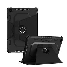 Coque Contour Silicone et Plastique Housse Etui Mat avec Support L04 pour Apple iPad Mini 5 (2019) Noir