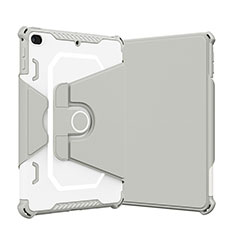 Coque Contour Silicone et Plastique Housse Etui Mat avec Support L05 pour Apple iPad Mini 4 Gris
