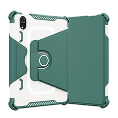 Coque Contour Silicone et Plastique Housse Etui Mat avec Support L05 pour Apple iPad Mini 6 Vert