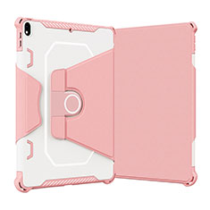 Coque Contour Silicone et Plastique Housse Etui Mat avec Support L05 pour Apple iPad Pro 10.5 Rose