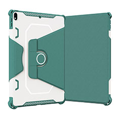 Coque Contour Silicone et Plastique Housse Etui Mat avec Support L05 pour Apple iPad Pro 10.5 Vert