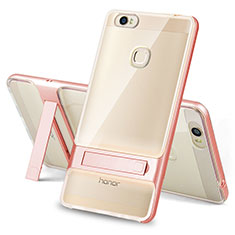 Coque Contour Silicone et Plastique Housse Etui Mat avec Support pour Huawei Honor V8 Max Clair