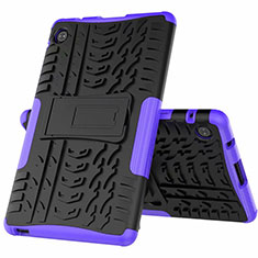 Coque Contour Silicone et Plastique Housse Etui Mat avec Support pour Huawei MatePad T 8 Violet