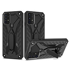 Coque Contour Silicone et Plastique Housse Etui Mat avec Support YF2 pour Samsung Galaxy A52 5G Noir